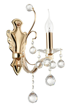 Настенный светильник (бра) 1*E14 40Вт Золото IP20 Marlin FR1130-WL-01-G Freya