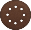 Круг шлифовальный "СТАНДАРТ" из абразивной бумаги на велкро основе, 6 отв., Р120, 150мм, 5шт ЗУБР