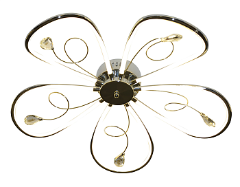 Потолочный светодиодный светильник LC575/5 CH хром 65W 4200K 620*620*110 (Без ПДУ) Ambrella Light