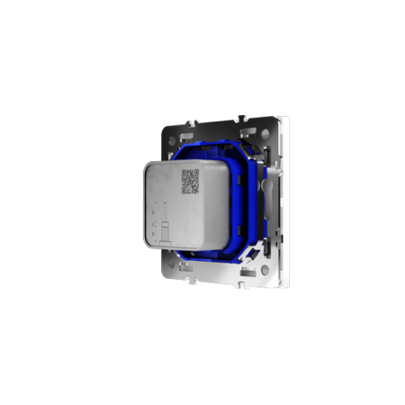 Розетка телевизионная встраиваемая Voltum S70 оконечная TV+SAT, (белый глянцевый)