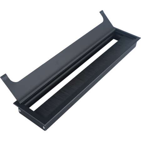 Donel Кабельный громмет (лючок) в стол, 350*80мм, цвет: черный