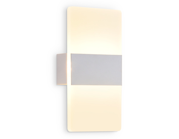 Настенный светодиодный светильник из акрила FW200 WH/FR белый/белый матовый LED 3000K/4200K/6400K 4W 220*110*40 Ambrella Light