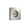 Розетка встраиваемая Voltum S70 с заземлением 16А, (кашемир)