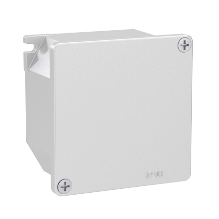 Коробка ответвительная алюминиевая окрашенная, IP66/IP67, RAL9006, 90х90х53мм DKC