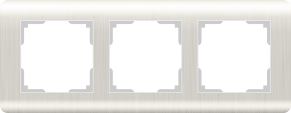 Stream Рамка горизонт/вертик 3 пост . перламутровый IP20 Werkel