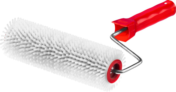 Валик игольчатый "Мастер" для наливных полов в сборе, пластмассовые иглы 13мм, 72х200мм ЗУБР