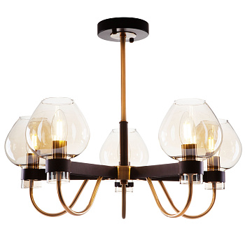 Люстра 5*E14 60Вт Черный IP20 Tara FR5028PL-05B Freya