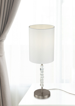 Настольная лампа 1*E14 40Вт Никель IP20 Cube MOD011TL-01N Maytoni