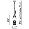 Подвесной светильник 1*LED 17Вт Золото IP20 Collar P069PL-L17G3K Maytoni
