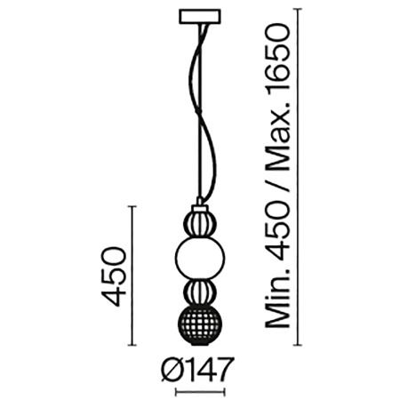 Подвесной светильник 1*LED 17Вт Золото IP20 Collar P069PL-L17G3K Maytoni