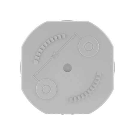 Коробка ответвит. с 4 кабельными вводами д.20мм, IP44, д.65х35мм R DKC