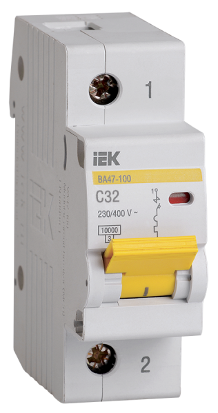 Выключатель автоматический ВА МОД ВА47-100 1П 32А 10кА С IEK