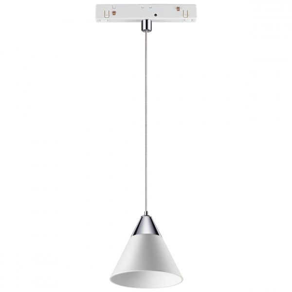 Трековый св-к для низков.шинопровода IP20 LED 4000K 10W FLUM белый/хром B NOVOTECH