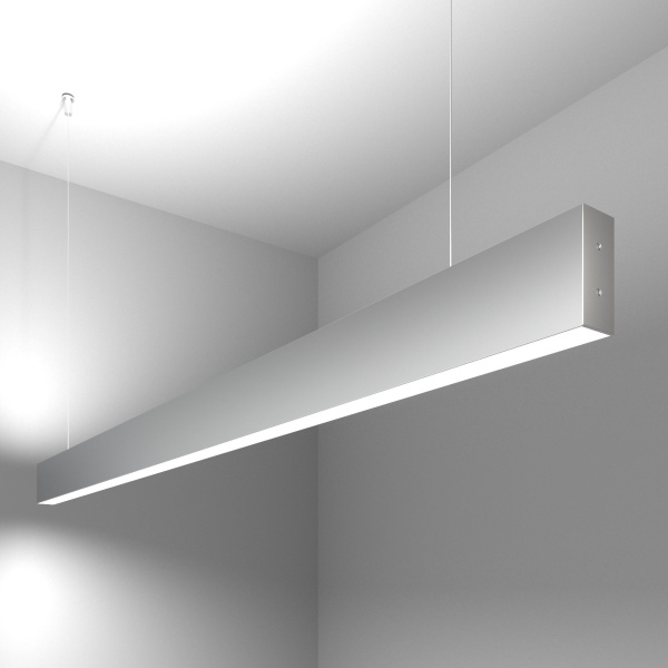 Линейный светодиодный подвесной двусторонний светильник 50Вт 6500К серебро матовое IP20 (a041494) Elektrostandard Pro
