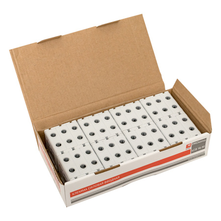 Клемма силовая вводная тройная КСВ 16-50 серая PROxima EKF