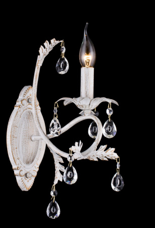 Бра 1*E14 60Вт Белый с Золотом IP20 Dezi FR3040-WL-01-WG Freya