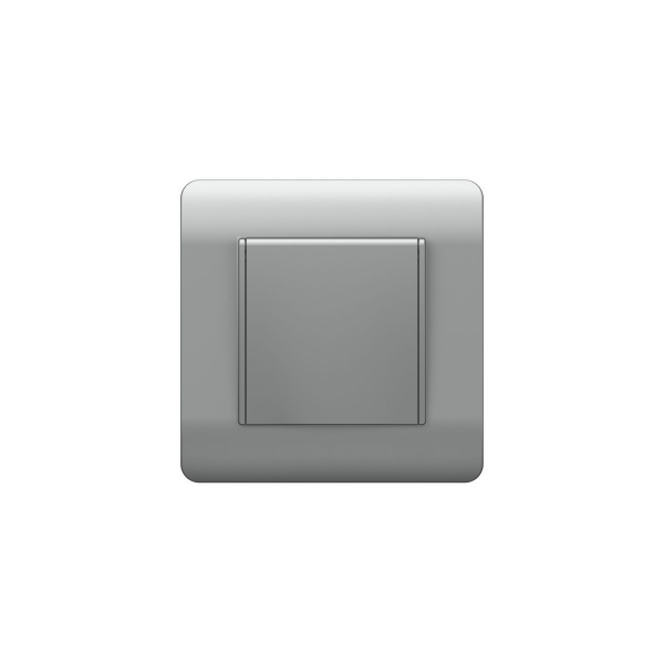 Розетка с/з со шторками с крышкой, 16А, IP44, серебряный NEW3-E CHINT