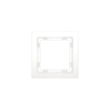 Рамка стеклянная Voltum S70 на 1 пост, (белый, матовый, стекло)