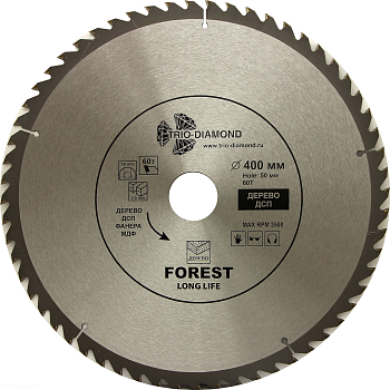 Диск пильный 400*50*60Т FLL841 Trio-Diamond