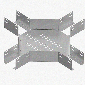 Лоток крестообразный перфорированный КМ 500х65 УТ1,5, оцинкованный лист S1,5
