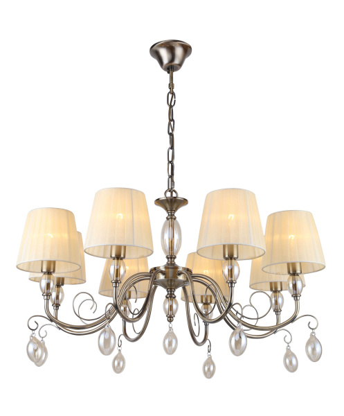 Люстра 8*E14 40Вт Бронза IP20 Peta FR2004PL-08BZ Freya