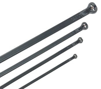 Хомут кабельный усиленный Хку 7,6х620мм со стальным замком черный (100шт) IEK