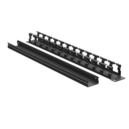 Кабельный органайзер с крышкой 1U, глубина 40 мм, для 19" IT-корпусов, RAL9005 DKC