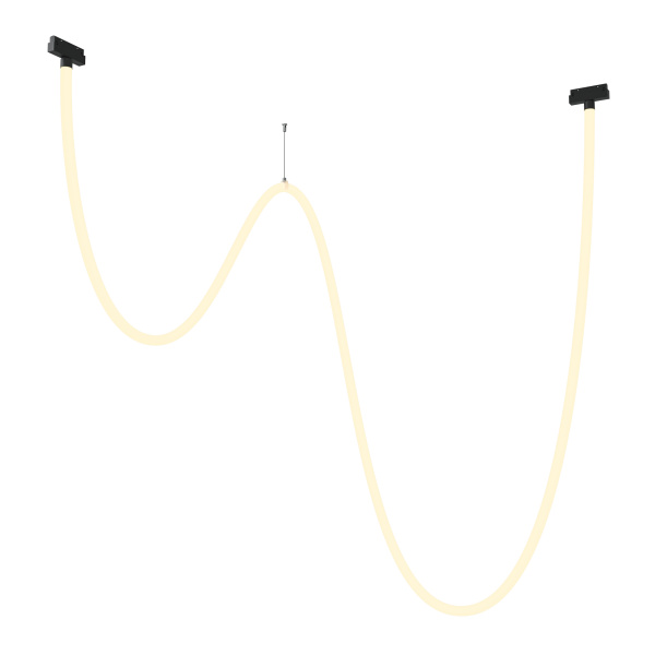 Трековый подвесной светильник LED 100Вт Черный IP20 Magnetic track system Exility TR101-2-100W3K-B Technical Maytoni