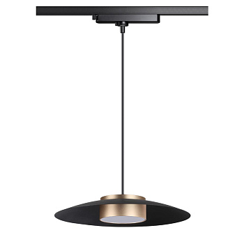 Св-к трековый,провод 1м IP20 LED 4000K 18W 220-240V черный/золото PILZ NOVOTECH