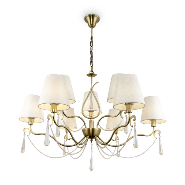 Люстра 9*E14 40Вт Латунь IP20 Madeline FR2019PL-09BS Freya