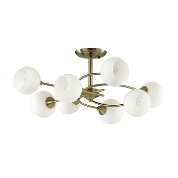 Люстра потолочная E27 8*60W 220V DANIELLA античная бронза LUMION