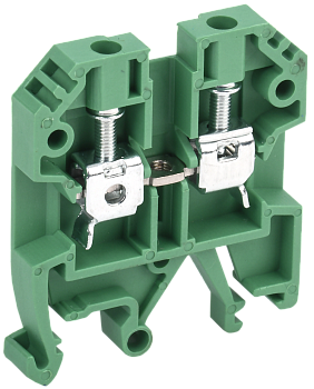 Клемма винтовая КВИ-4мм2 зеленая IEK