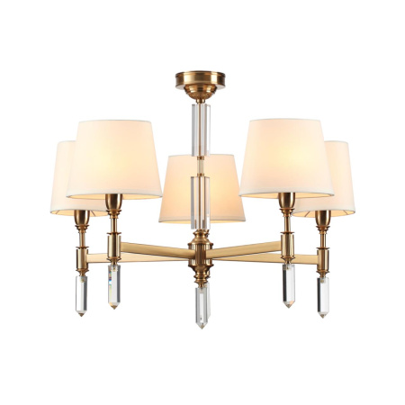 Люстра E14 5*40W LONDON бронзовый/белый/ткань ODEON LIGHT