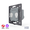 Двухклавишный проходной сенсорный диммер ZigBee (механизм) Livolo