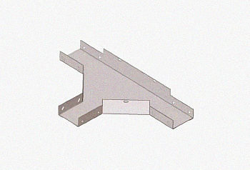 Лоток тройниковый глухой ОТГ 80х80 УХЛ1, оцинкованный лист, S1,0