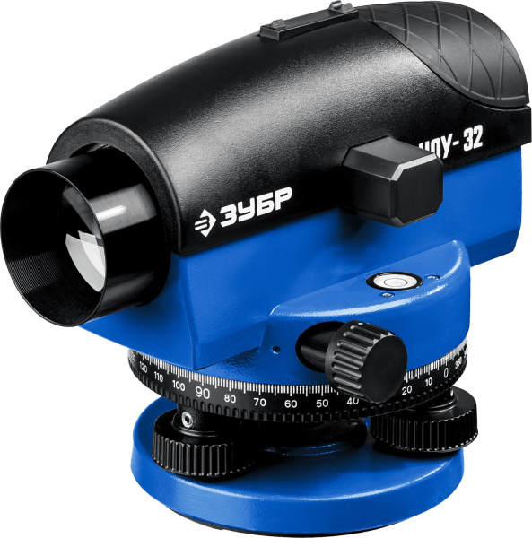 Оптический нивелир НОУ-32 увеличение 32Х рабочий диапазон 120 м, Профессионал ЗУБР