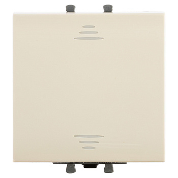 Перекрестный переключатель одноклавишный модульный, "Avanti", "Ванильная дымка", 2 модуля DKC