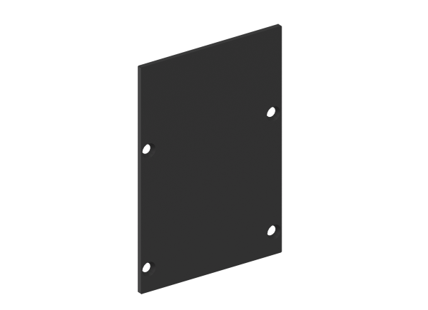 Donel Боковая глухая заглушка для профиля DN18516 Цвет:Чёрный матовый, RAL9005,Серия:DN8ALE