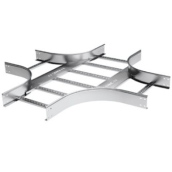 Х-ответвитель 80х400 R300, цинк-ламельный DKC