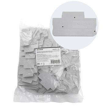 Торцевая заглушка для ЗНИ LD575 2,5 мм² (JXB PT 2,5), серый LD575-1-25 STEKKER