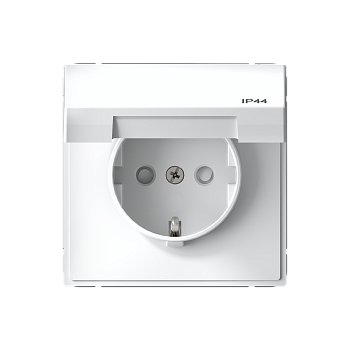 ARTGALLERY РОЗЕТКА с заземл. со шт. с крышк, 16А, IP44, механизм, БЕЛЫЙ Systeme Electric