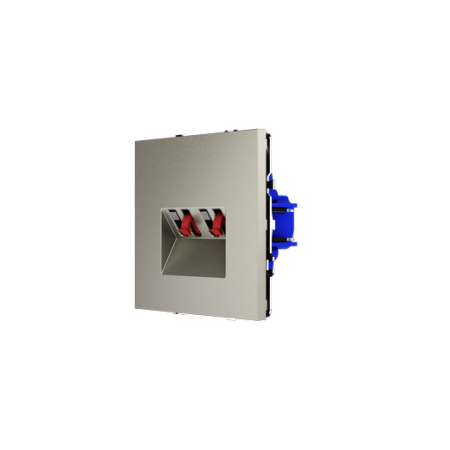 Розетка акустическая встраиваемая Voltum S70 4-местная, (шелк)