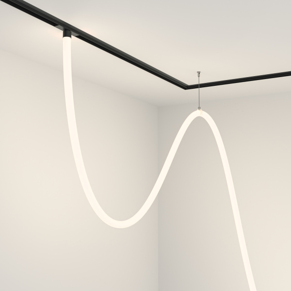 Трековый подвесной светильник LED 100Вт Черный IP20 Magnetic track system Exility TR101-2-100W4K-B Technical Maytoni