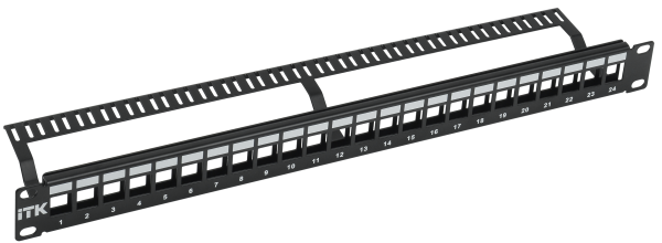 ITK 1U модульная патч-панель UTP 24 порта
