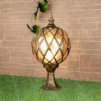 Ландшафтный светильник 1*E27 черное золото IP44 Sirius S (a025303) Elektrostandard