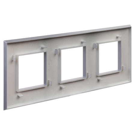 Рамка "Avanti", "Закаленная сталь", 3 поста (6 мод.) DKC