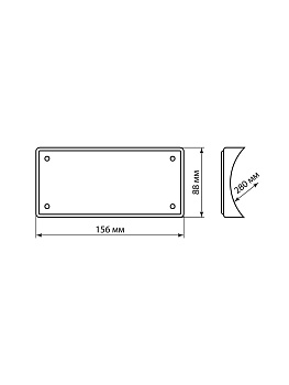 Накладка на бревно деревянная универсальная НБУ 1Пх3 280 мм, сосна TDM
