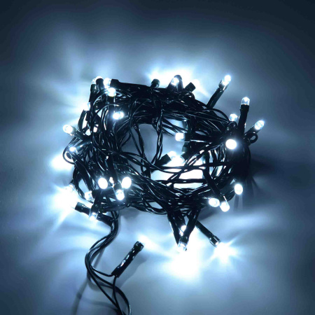 15-24 Электрическая гирлянда светодиодная, 3.5м, 50 ламп, 8 режимов, холодный белый APEYRON 15-24 Электрическая гирлянда светодиодная, 3.5м, 50 ламп, 8 режимов, холодный белый APEYRON