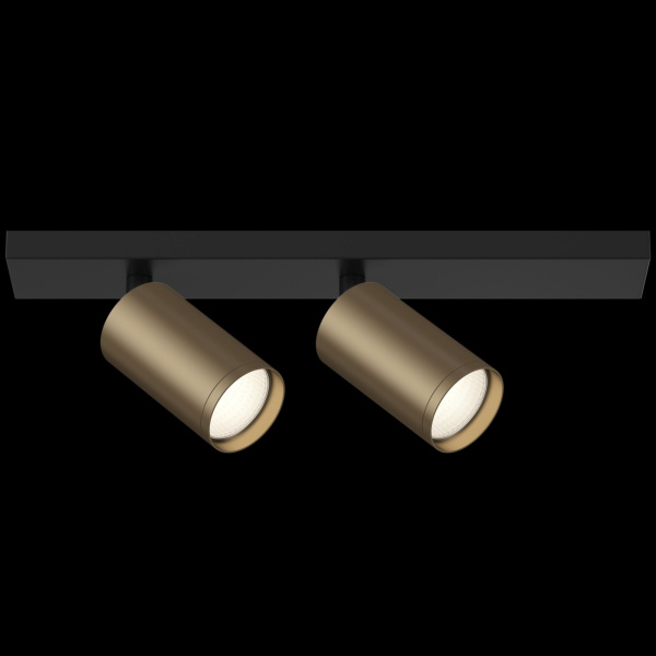 Потолочный светильник 2*GU10 10Вт Черный и Бронза матовая IP20 FOCUS S C051CL-02BBZ Technical