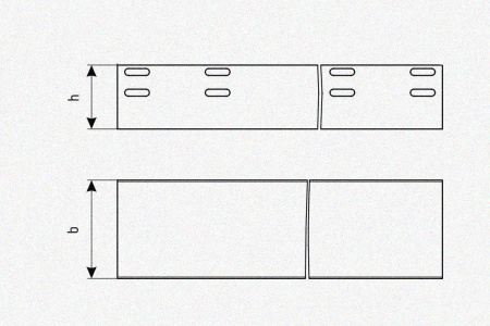 Лоток глухой ЛМГ 600х65х3000 УХЛ1, оцинкованный лист, S1,5